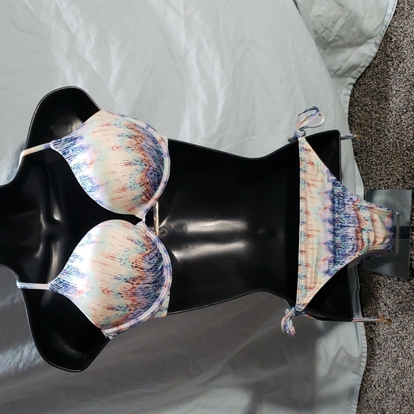 Victoria's Secret Bombshell Bikini Top 36B w/ The Skimpy String Bottom Lg - Picture 2 of 16